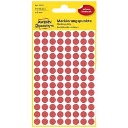 Avery-Zweckform 3010 popisovače etiket Ø 8 mm červená 416 ks trvalé papír