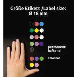 Avery-Zweckform 3005 popisovače etiket Ø 18 mm modrá 96 ks trvalé papír