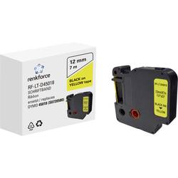 Renkforce RF-LT-D45018 kompatibilní náhradní DYMO D1 - 45018 12 mm Barva pásky: žlutá Barva písma: černá 7 m