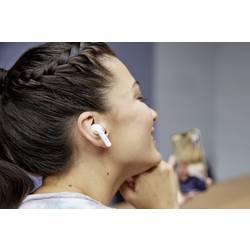 Intenso T302A Headset do uší (In Ear) Bluetooth® stereo bílá Potlačení hluku Indikátor nabití, headset, Nabíjecí pouzdro, dotykové ovládání