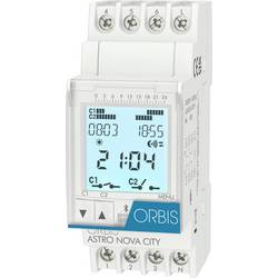 ORBIS Zeitschalttechnik ASTRO NOVA CITY 230 V časovač na DIN lištu, OB178012, digitální, 2 x přepínač