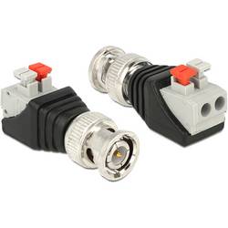 Delock sériový adaptér [1x BNC - 1x zásuvka] 0 mm černá, stříbrná