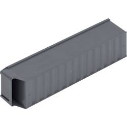 Alutec 66029 skladový box , stohovatelné, (d x š x v) 400 x 91 x 81 mm, tmavě šedá , 1 ks