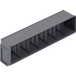 Alutec 66029 skladový box , stohovatelné, (d x š x v) 400 x 91 x 81 mm, tmavě šedá , 1 ks