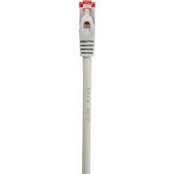 Renkforce RF-4724286 RJ45 síťové kabely, propojovací kabely CAT 6 S/FTP 30.00 m šedá s ochranou, pozlacené kontakty, samozhášecí 1 ks