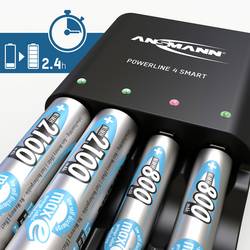 Ansmann Powerline 4 Smart nabíječka akumulátorů NiCd, NiMH AAA, AA