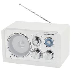 Denver TR-63W 111101000710 stolní rádio, AM, FM, AUX, bílá