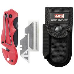 4K5 Tools TK 300 Insert Blade Knife 600.300A zavírací kapesní nůž s pouzdrem červená, černá