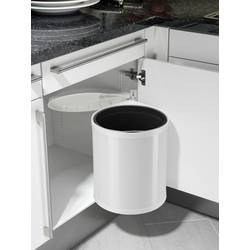 Hailo Compact-Box M 3555-001 odpadkový koš, 15 l, ocelový plech, (Ø x v) 285 mm x 355 mm, bílá, 1 ks