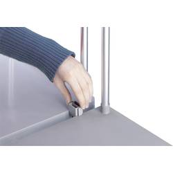 Hailo 0912-210 koš na tříděný odpad 120 l hliník (š x v x h) 43 x 97 x 450 cm šedá mobilní 1 ks