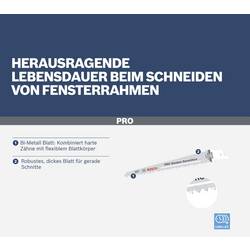 Bosch Accessories 2608656271 Pilový plátek do pily ocasky S 611 DF - Heavy for Wood and Metal Délka řezacího listu 150 mm 2 ks