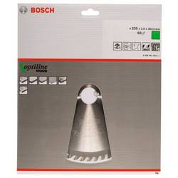 Bosch Accessories Optiline Wood 2608641192 tvrdokovový pilový kotouč 235 x 30 x 2.8 mm Počet zubů (na palec): 60 1 ks