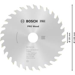 Bosch Accessories Optiline 2608640583 tvrdokovový pilový kotouč 130 x 20 x 2.4 mm Počet zubů (na palec): 30 1 ks