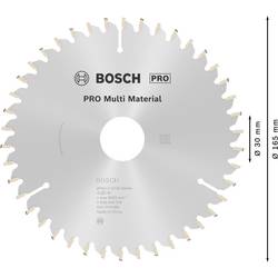 Bosch Accessories Multi Material 2608640519 tvrdokovový pilový kotouč 165 x 30 x 2.4 mm Počet zubů (na palec): 42 1 ks