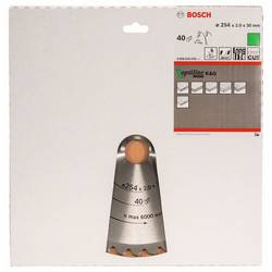 Bosch Accessories Tisch-/Kapp-/Gehrungssägeblatt 254x30x2,0mm 40Z/WZ/N HM/dünn 2608640435 pilový kotouč 254 x 30 x 2.0 mm 1 ks