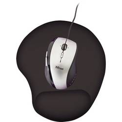 Trust Bigfoot Gel podložka pod myš s opěrkou pod zápěstí ergonomická černá