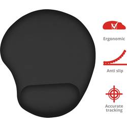 Trust Bigfoot Gel podložka pod myš s opěrkou pod zápěstí ergonomická černá