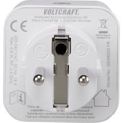 VOLTCRAFT SEM6000FR měřič spotřeby el. energie s Bluetooth, možnost exportu dat, s funkcí dataloggeru, s odhadem budoucích nákladů , TRMS, nastavitelná cena