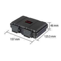 VOLTCRAFT Outdoorový kufr na akumulátory/baterie 12x 9 V, CR-123A, CR 2, 18350 (d x š x v) 15.7 x 12.55 x 4.6 cm