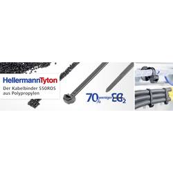 HellermannTyton 118-00272, S50ROS-PP-BK, stahovací pásky, 4.90 mm, 200 mm, černá, chemická odolnost, 100 ks