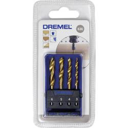 Dremel 26150636JA sada spirálových vrtáků do dřeva 4dílná 3 mm, 4 mm, 5 mm, 6 mm válcová stopka 1 sada