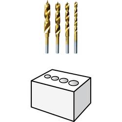 Dremel 26150636JA sada spirálových vrtáků do dřeva 4dílná 3 mm, 4 mm, 5 mm, 6 mm válcová stopka 1 sada