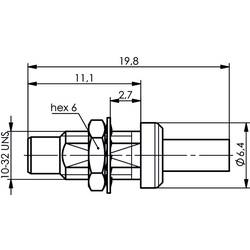 Telegärtner J01170A0151 100024901 SMC konektor zástrčka, rovná 1 ks