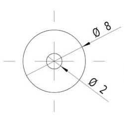 Picotronic laserový modul bodová červená 1 mW DI650-1-3 (8x21)-ADJ