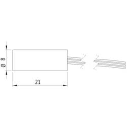 Picotronic laserový modul bodová červená 1 mW DI650-1-3 (8x21)-ADJ