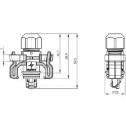 Telegärtner 100023013, RJ45 konektor, zástrčka, rovná, počet pólů: 8P8C, světle šedá, 1 ks