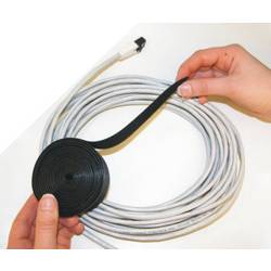 TRU COMPONENTS 910-330-Bag pásek se suchým zipem ke spojování háčková a flaušová část (d x š) 1000 mm x 20 mm černá 1 m