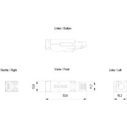 Siemens 6GK1901-1BB12-2AE0 RJ45 zástrčka 6GK1901 1BB122AE0 6GK19011BB122AE0 Rovná Počet pólů 8 50 ks