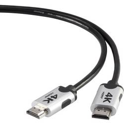 PremiumHDMI 4k / Ultra HD kabel3.00 mčernáSpeaKa Professional
