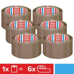 tesa 04195-00001-04 lepicí páska TESAPACK® hnědá (d x š) 66 m x 50 mm 6 role