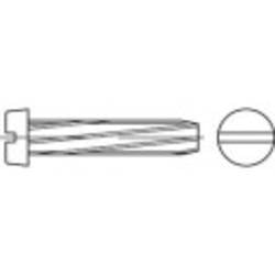 TOOLCRAFT 141712 šroub závitořezný M4 12 mm příruba DIN 7513 ocel galvanizováno zinkem 1000 ks