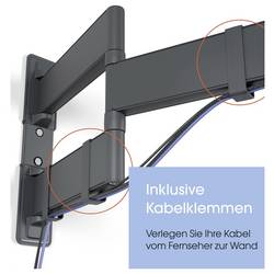 Vogels TVM 3845 TV držák na zeď 1 Displej: (s) 139,7 cm (55) - 254,0 cm (100) černá otočný, odnímatelný, naklápěcí, nakláněcí