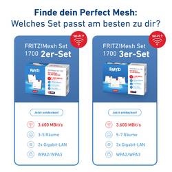 FRITZ! WiFi 7 Repeater FRITZ!Mesh Set 1700 2-pack, 20003134