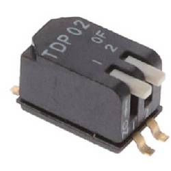 C & K Switches TDP02H1SBD1R DIP Switch TDP Series DIP spínač Pólů 2 1 ks Tape on Full reel