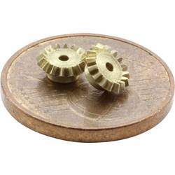 Sol Expert Z16K3 mosaz sada mikro ozubených kol, Modul 0.3, kovová ozubená kola, (Ø x v) 5.22 mm x 1 mm, 2 ks