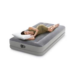 Intex 64112 TWIN DURA-BEAM PRESTIGE AIRBED W/FASTFILL USB PUMP Nafukovací postel (d x š x v) 1910 x 990 x 300 mm šedá