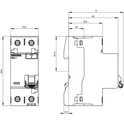 Siemens 5SV33116KK12 5SV3311-6KK12 proudový chránič A 16 A 0.03 A 230 V