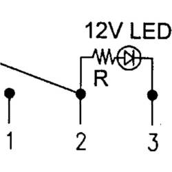 TRU COMPONENTS 1587832 kolébkový spínač TC-R13-66B2-02 B/B 12 V/DC 16 A 1x vyp/zap s aretací 1 ks
