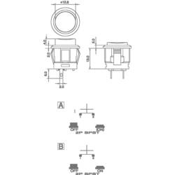 TRU COMPONENTS TC-R13-523AL-05GN, 1587807 tlačítko, 16 mm, 250 V/AC, 1.5 A, 1 ks