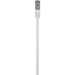 Renkforce RF-4737368 RJ45 síťové kabely, propojovací kabely CAT 6A S/FTP 1.00 m šedá flexibilní provedení, pozlacené kontakty 1 ks
