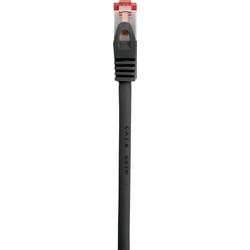 Renkforce RF-4737382 RJ45 síťové kabely, propojovací kabely CAT 6 S/FTP 10.00 m černá s ochranou, pozlacené kontakty, samozhášecí 1 ks