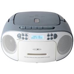 Reflexion Tragbarer Radiorecorder RCR2260DAB/BL rádio s CD, DAB+, FM, DAB, AUX, CD, kazeta, USB, bílá, modrá