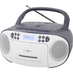Reflexion CD-Player rádio s CD DAB+, DAB, FM AUX, CD, kazeta, USB bílá, šedá