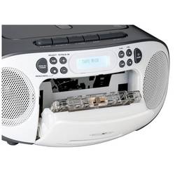Reflexion CD-Player RCR2260DAB/GR rádio s CD, DAB+, DAB, FM, AUX, CD, kazeta, USB, bílá, šedá