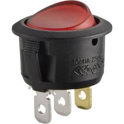 TRU COMPONENTS TC-R13-208B-02 kolébkový spínač 12 V/DC 20 A 1x vyp/zap Barvy světla (LED svítidlo): červená s aretací 1 ks