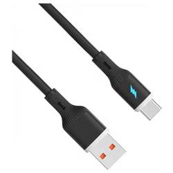 Akyga USB kabel USB 2.0 USB-A zástrčka, USB-C ® zástrčka 1 m černá silikonový AK-USB-62